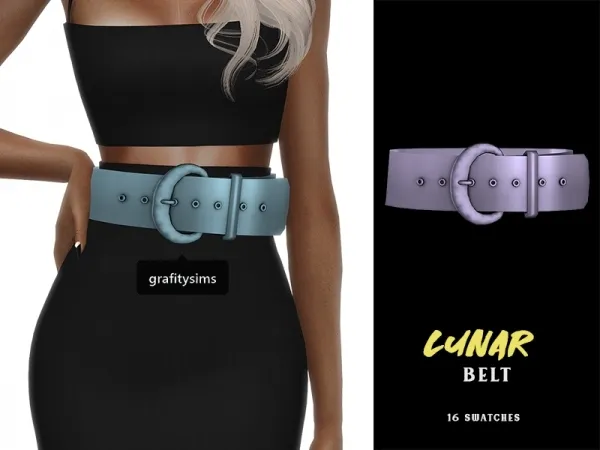 Alpha Lunar ACC Belt - The Sims 4 Custom Content