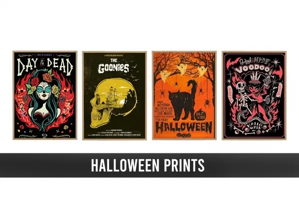 Mix HALLOWEEN PRINTS - The Sims 4 Custom Content