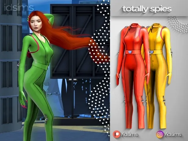 Alpha totally spies costume - The Sims 4 Custom Content