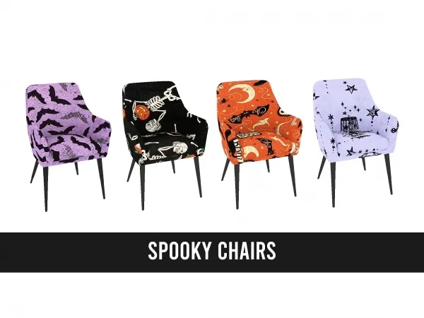 Mix SPOOKY CHAIRS - The Sims 4 Custom Content