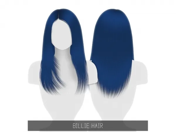 Alpha BILLIE HAIR - The Sims 4 Custom Content