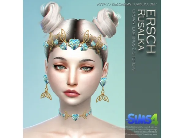 Alpha ERSCH RUSALKA SET FOR - The Sims 4 Custom Content