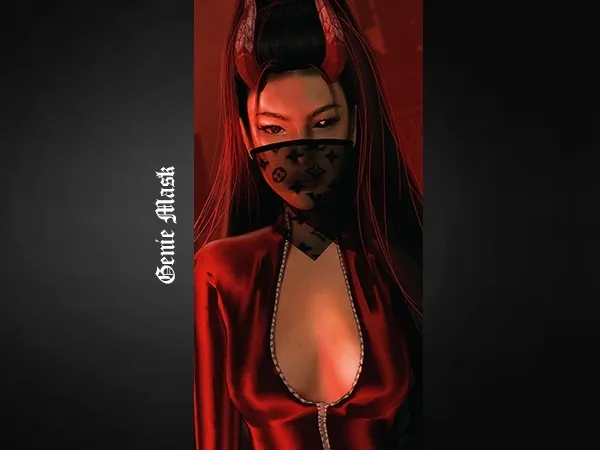 Alpha SlayClassy 108Halloween Genie Mask - The Sims 4 Custom Content