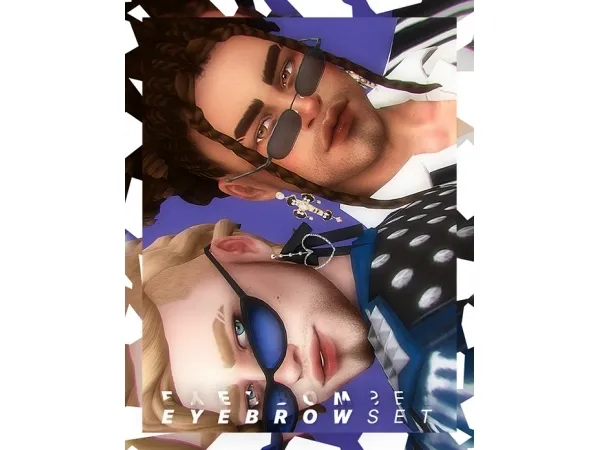 Maxis Match gvbesims BROW SET II - The Sims 4 Custom Content