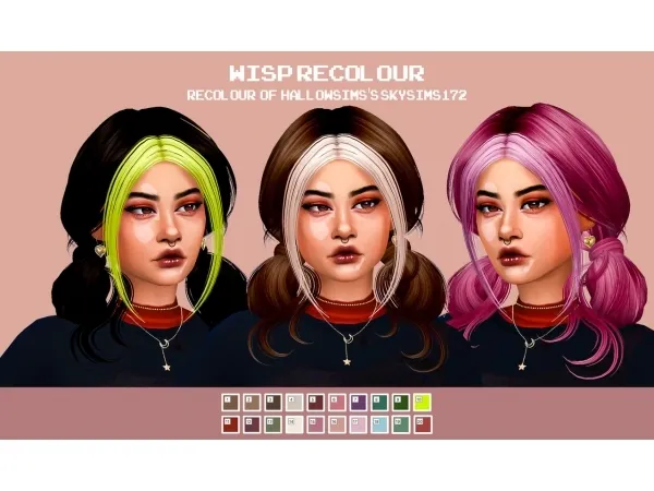Alpha cosmiccs4 WISP RECOLOUR - The Sims 4 Custom Content