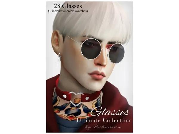 Mix GLASSES Ultimate Collection by Pralinesims - The Sims 4 Custom Content