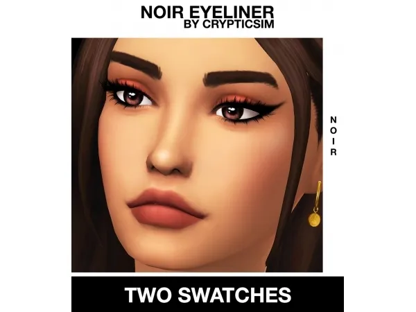 Maxis Match NOIR EYELINER by crypticsim - The Sims 4 Custom Content