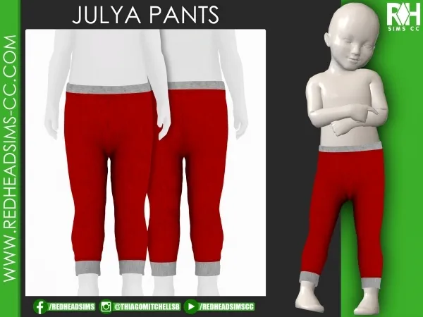 Alpha JULYA PANTS - The Sims 4 Custom Content