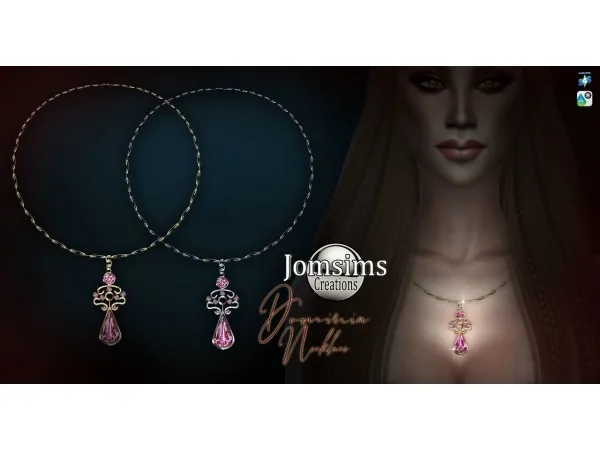 Alpha jomsimscreations Dominia necklace - The Sims 4 Custom Content