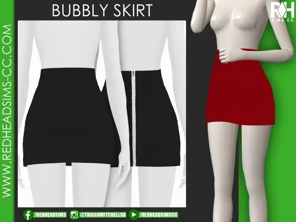 Mix BUBBLY SKIRT - The Sims 4 Custom Content