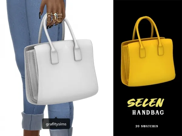 Alpha Selen Handbag - The Sims 4 Custom Content