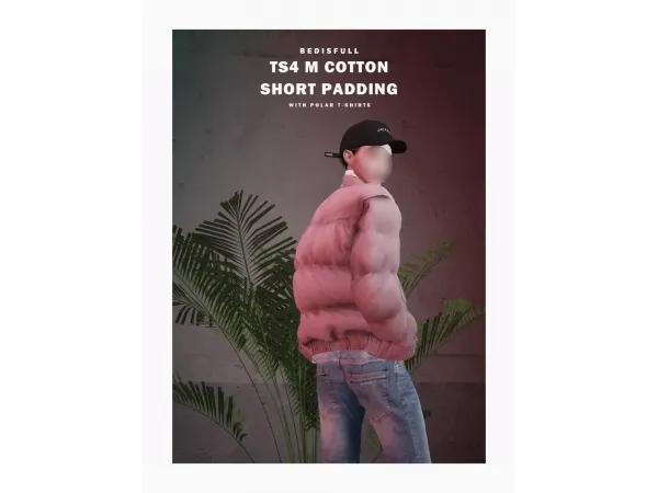 Mix BED_TS4 M Cotton short padding - The Sims 4 Custom Content