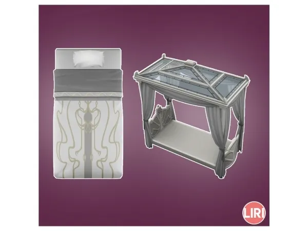 Alpha Selene's Sanctuary Toddler Bed Separated by Lierie - The Sims 4 Custom Content