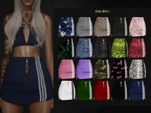 Alpha SlayClassy 108 Coco Skirt - The Sims 4 Custom Content