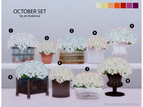 Alpha ars botanica October Set - The Sims 4 Custom Content
