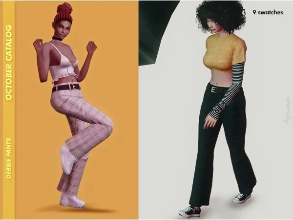 Maxis Match Debbie Pants - The Sims 4 Custom Content