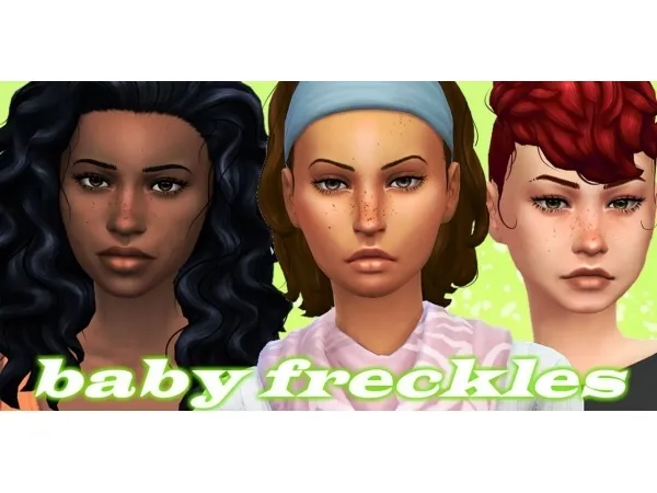 Maxis Match offbeat raiiny baby freckles - The Sims 4 Custom Content