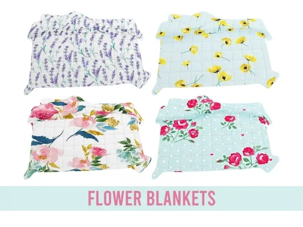 Maxis Match Flower Blankets sims4 - The Sims 4 Custom Content