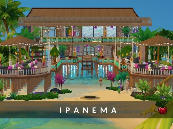 Alpha Ipanema bar NO by melapples - The Sims 4 Custom Content