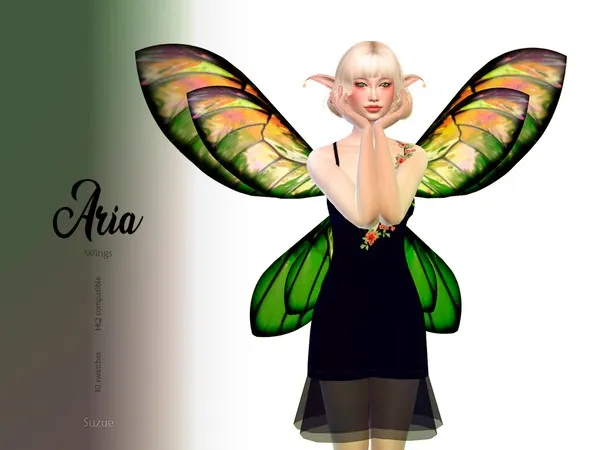 Alpha [Suzue] Aria Wings - The Sims 4 Custom Content
