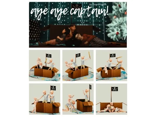 Alpha AYE AYE CAPTAIN - The Sims 4 Custom Content