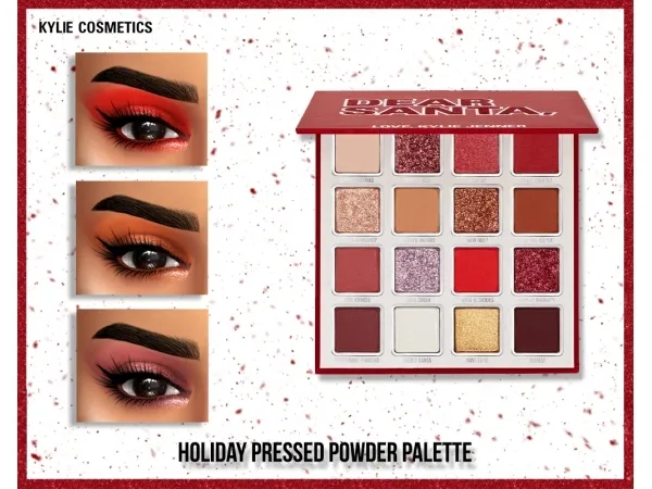 Alpha KYLIE COSMETICS HOLIDAY 2019 PALETTE - The Sims 4 Custom Content