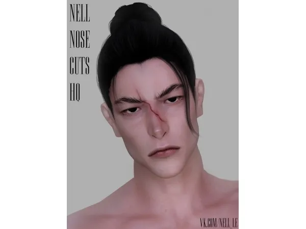 Alpha Nose Cuts - The Sims 4 Custom Content