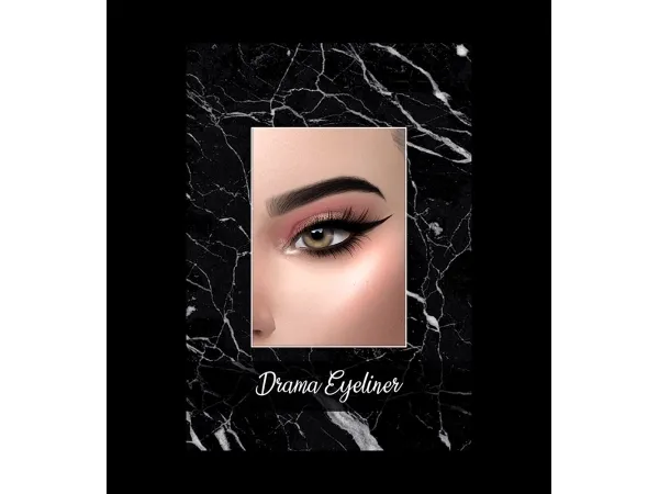 Alpha Drama Eyeliner - The Sims 4 Custom Content