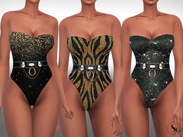 Maxis Match Glitter Body And Swimsuits - The Sims 4 Custom Content