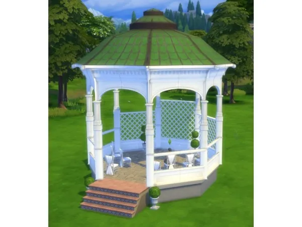 Maxis Match biguglyhag Bioshock Infinite Gazebo as a Wedding Arch (Version 2) - The Sims 4 Custom Content