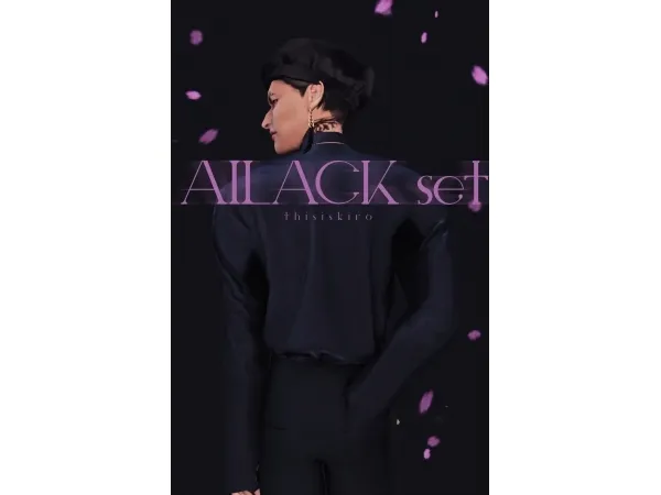 Alpha Kiro_Ailack set - The Sims 4 Custom Content