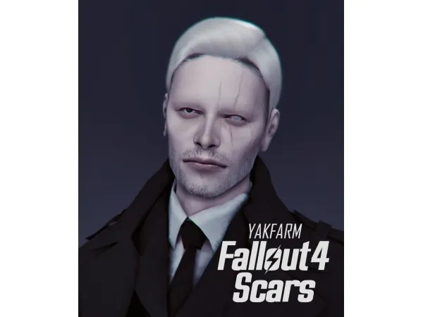 Alpha Fallout Face Scars - The Sims 4 Custom Content