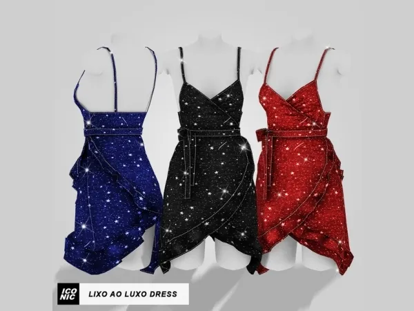 Alpha Lixo Ao Luxo (Dress) VIP V2 by iconic - The Sims 4 Custom Content