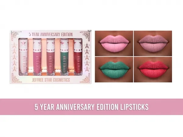 Alpha 5 year anniversary lipstick bundle - The Sims 4 Custom Content