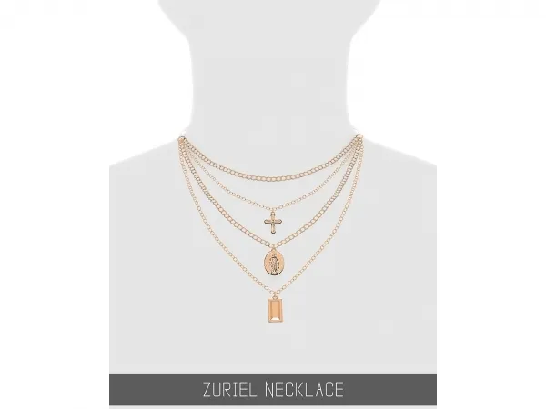 Alpha ZURIEL NECKLACE - The Sims 4 Custom Content