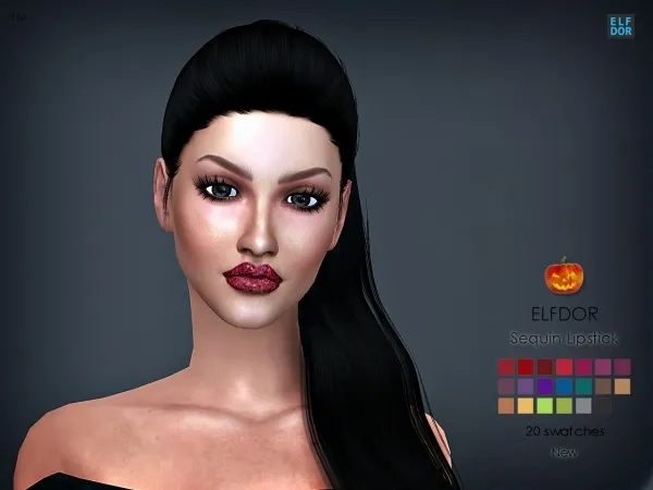 Maxis Match Sequin Lipstick - The Sims 4 Custom Content