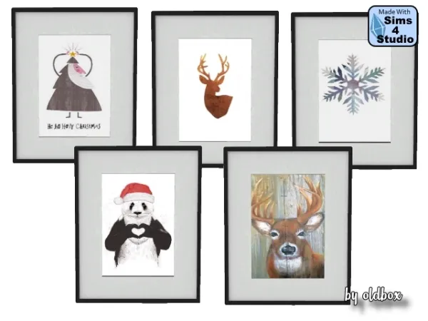 Alpha Pictures for the Christmas season - The Sims 4 Custom Content