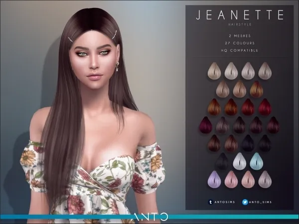 The Sims 4 Cabelos Longos Femininos