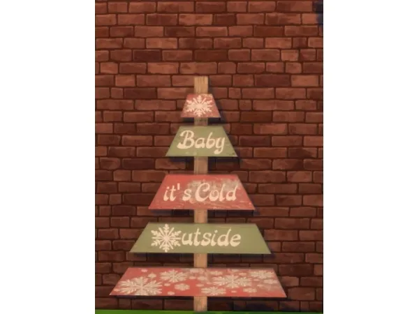 Alpha Day 1 of Holiday Gifts pallet tree - The Sims 4 Custom Content