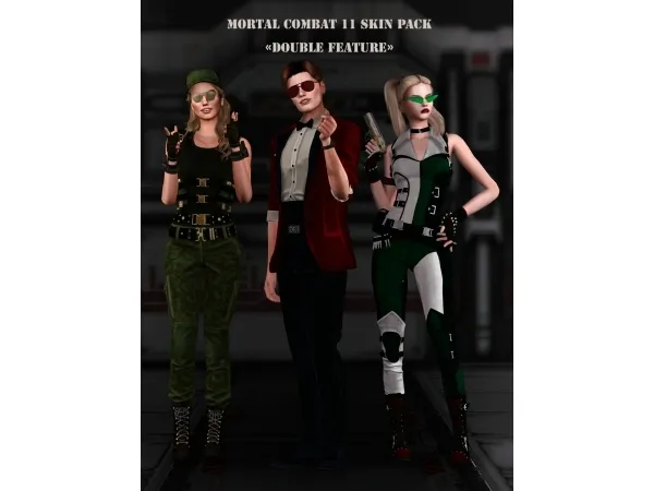 Maxis Match Mortal Combat 11 Skin Pack Double Feature by astya96 - The Sims 4 Custom Content