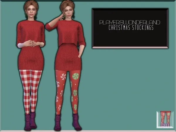 Alpha pw creations Christmas Stockings - The Sims 4 Custom Content