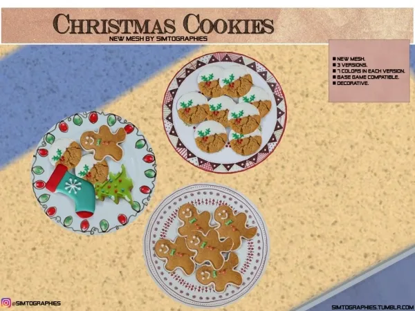 Alpha Christmas Cookies - The Sims 4 Custom Content