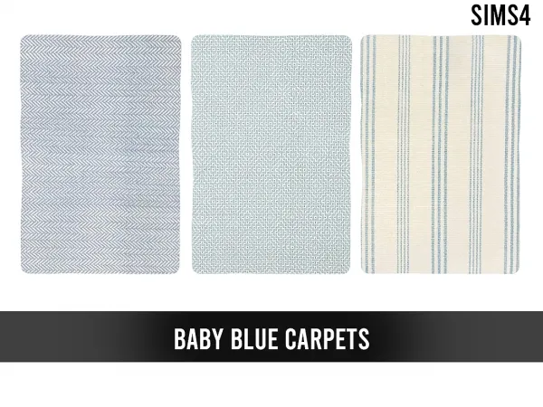 Maxis Match SIMS 4 BABAY BLUE RUGS - The Sims 4 Custom Content