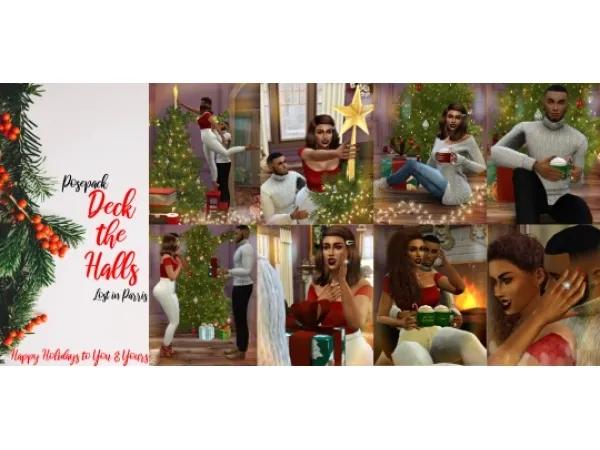 Alpha Deck the Halls by Lost in Parris - The Sims 4 Custom Content