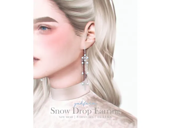 Snow Drop Earring