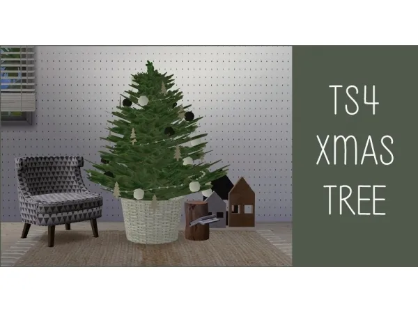 Maxis Match Xmas Tree 2019 - The Sims 4 Custom Content
