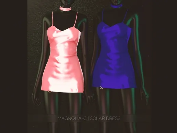 Alpha Magnolia C Solar Dress - The Sims 4 Custom Content
