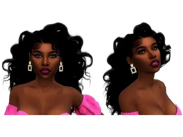 Alpha Maria Hair XxBlacksims by simsfinds - The Sims 4 Custom Content