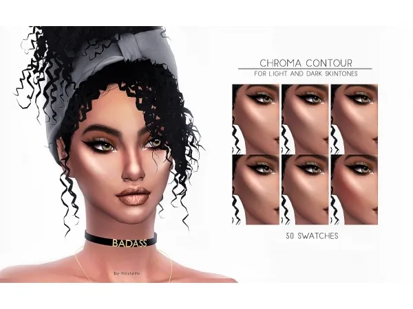 Alpha Chroma Contour - The Sims 4 Custom Content