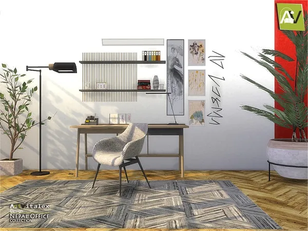 Alpha Nepal Office - The Sims 4 Custom Content